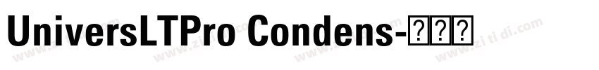 UniversLTPro Condens字体转换